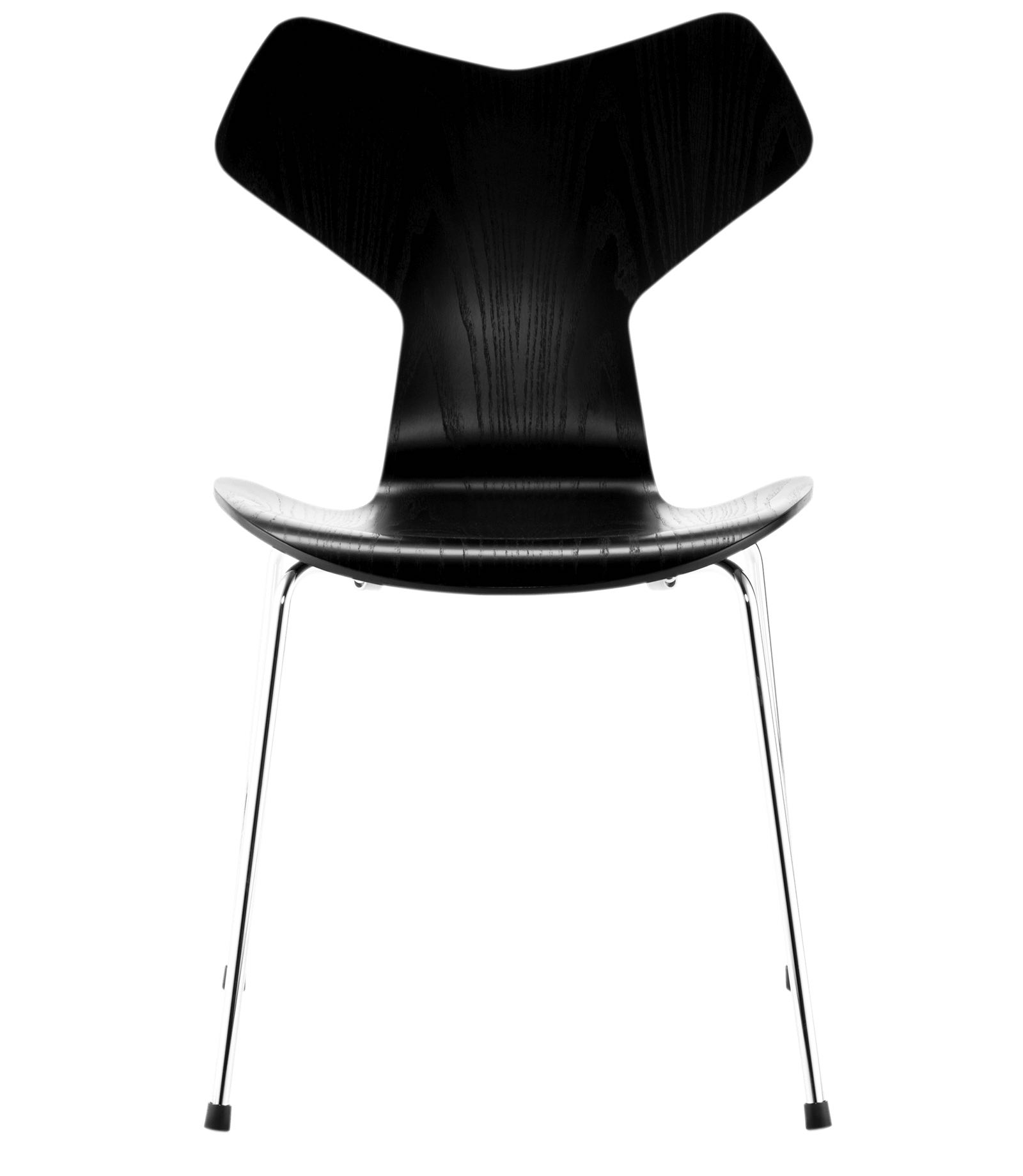 Fritz Hansen Grand Prix - Model 3130 - Farvet Ask, Sort - Farvet Ask, Timm M&oslash;bler