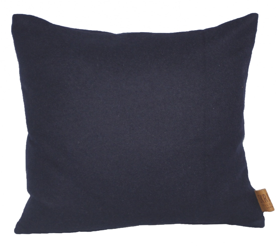 Skriver Collection Baby Alpaca Cushion - Royal Blue, 40x40 cm, Timm Møbler