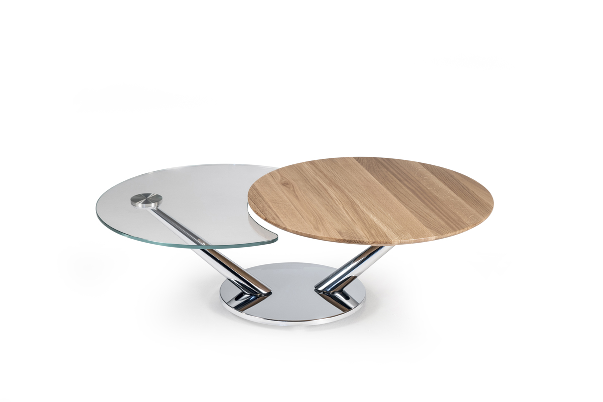 Naos Abra sofabord, Chrome, Timm M&oslash;bler