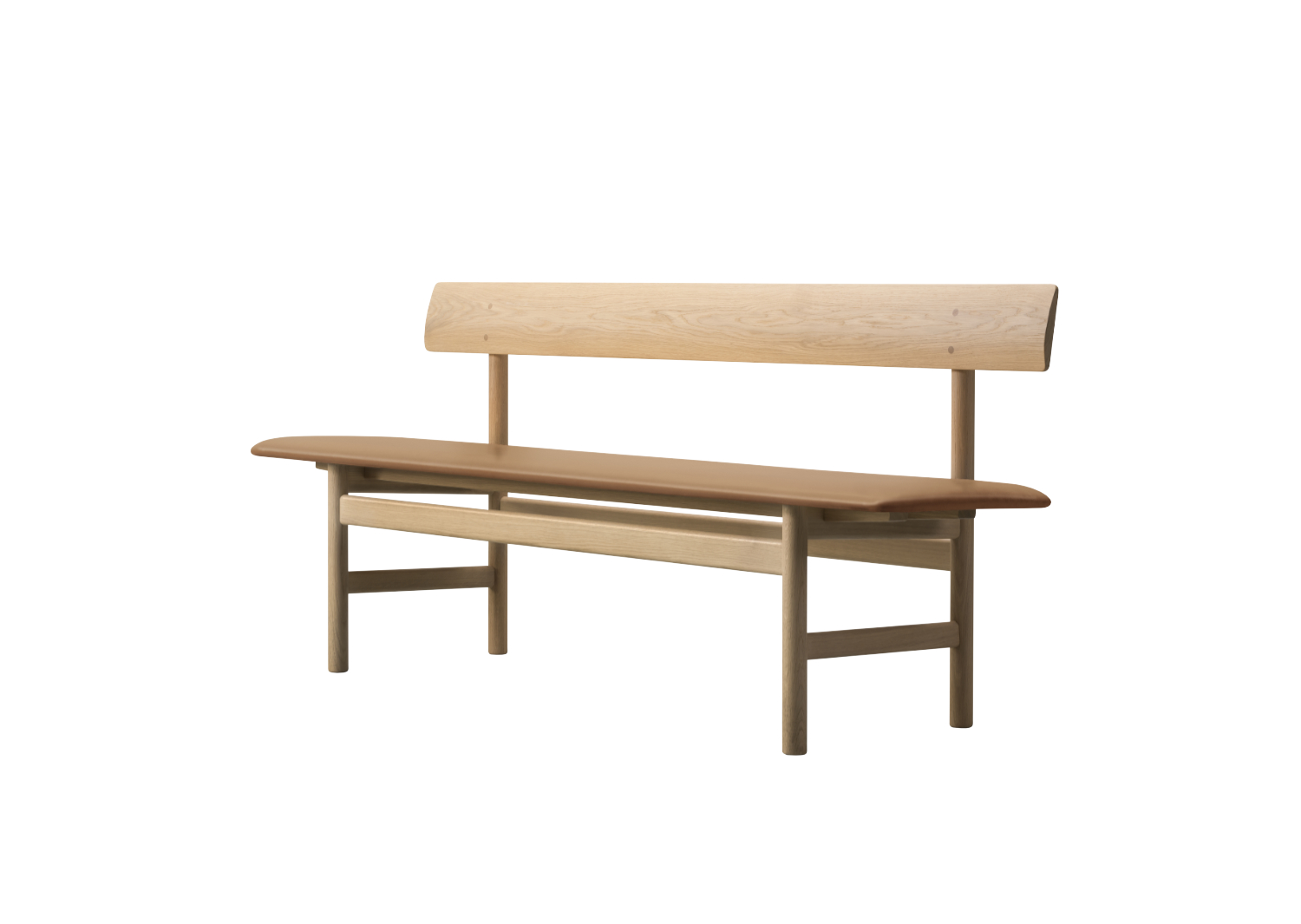 Fredericia Furniture Mogensen 3171 B�nk, Eg s�bebehandlet, Timm M&oslash;bler