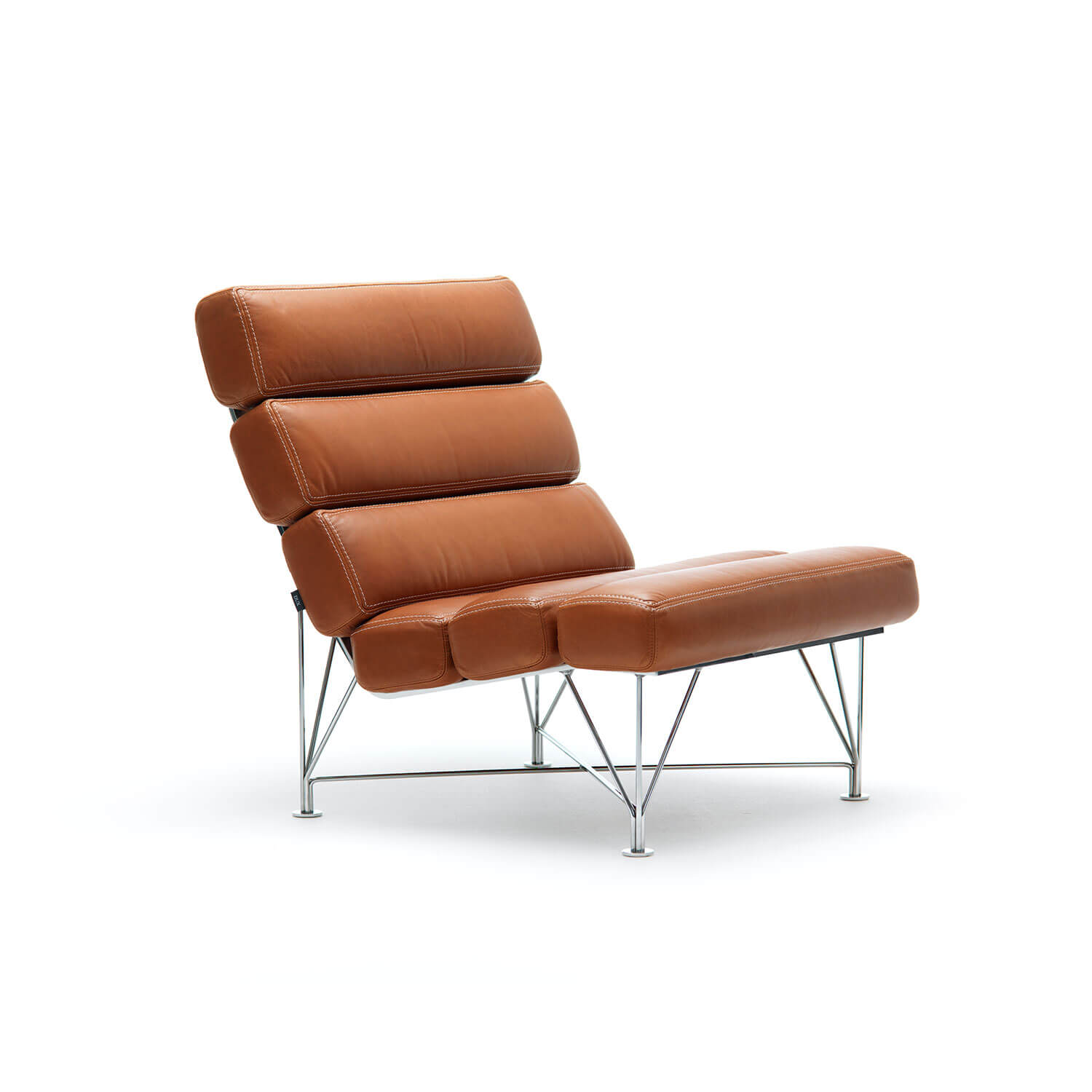 DUX M�bler Spider Loungestol, Elmosoft Cognac, Timm M&oslash;bler