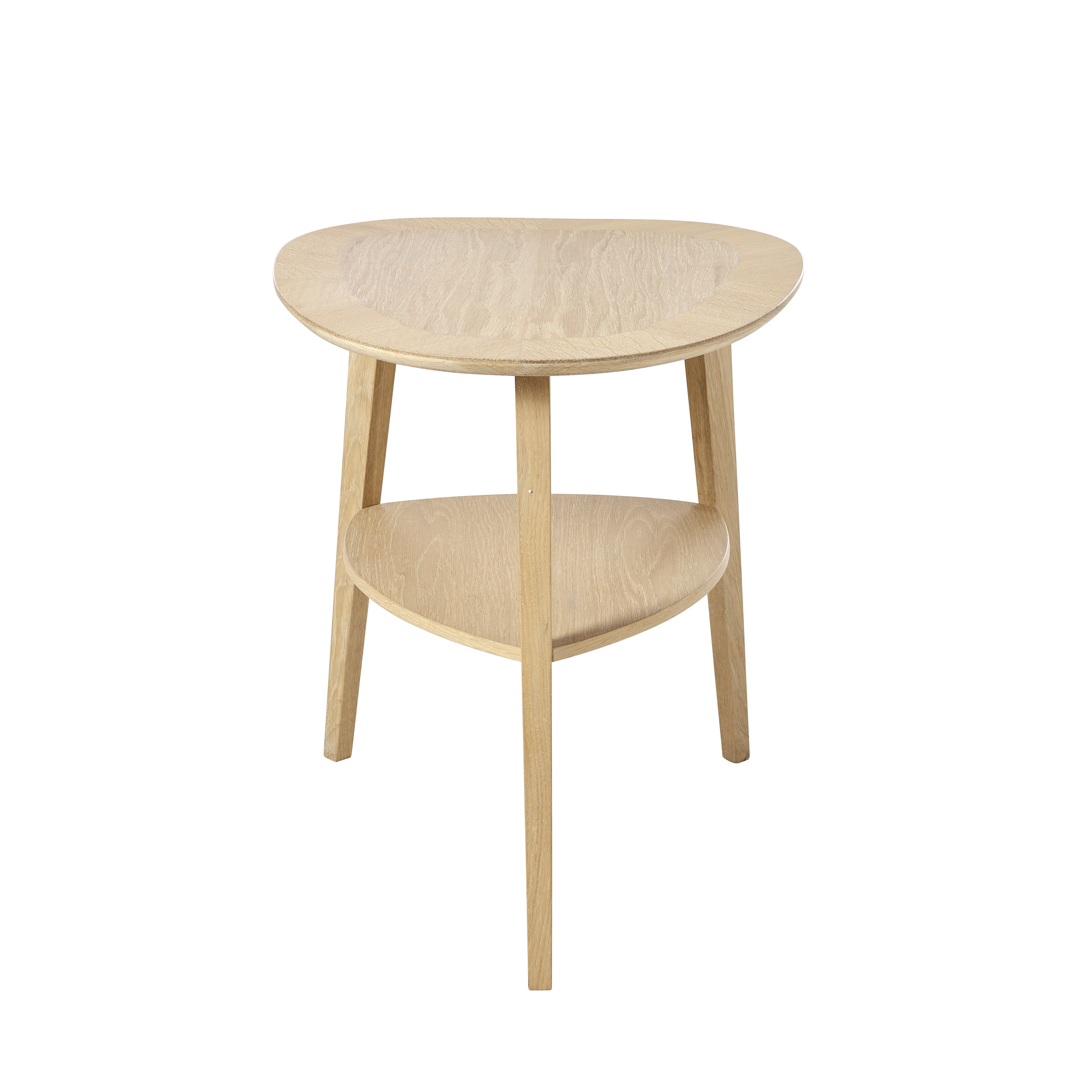 Aakj�r Furniture Heart Sofabord, Eg Hvidolieret, Timm M&oslash;bler