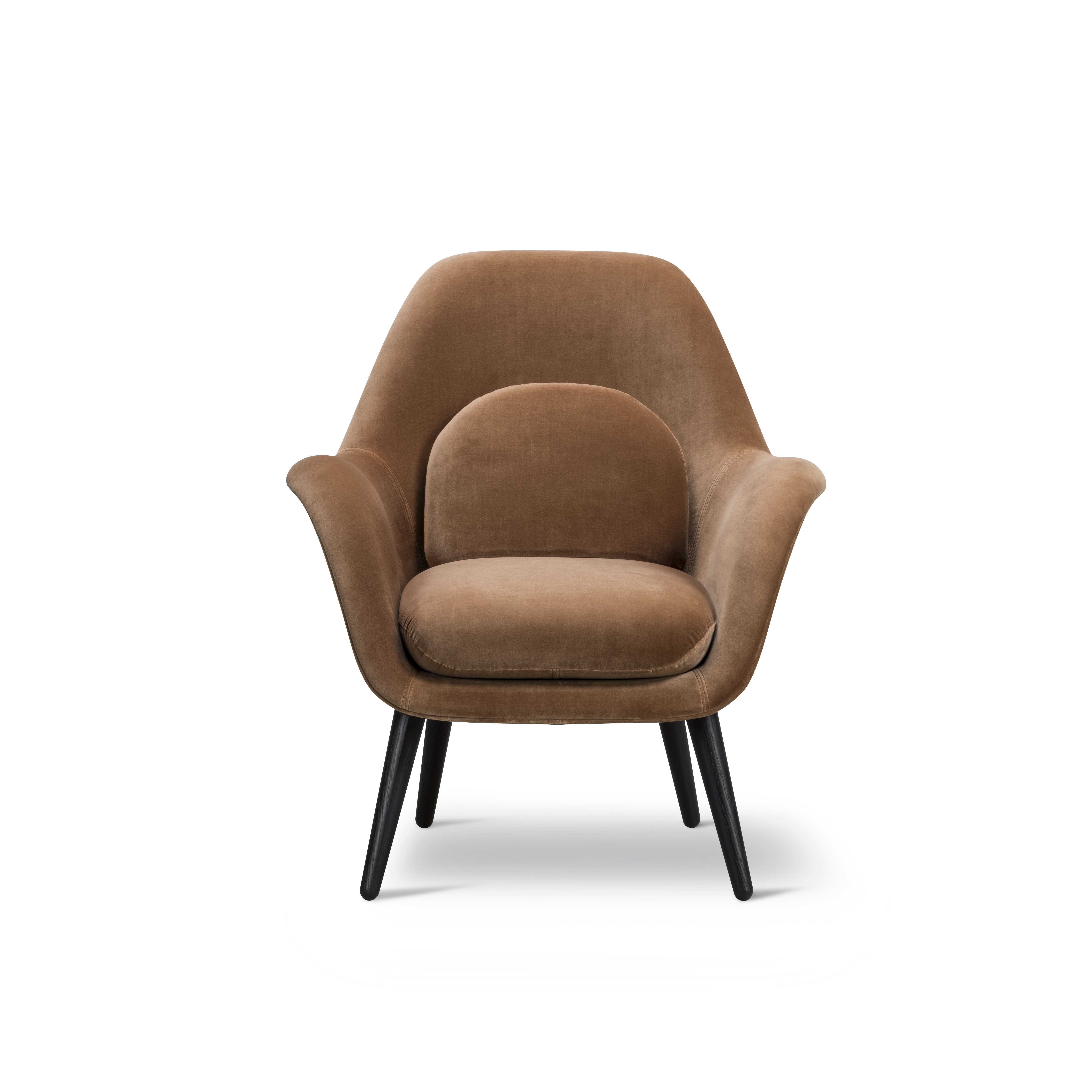 Fredericia Furniture Swoon Lounge Petit - Wood base, Timm M&oslash;bler