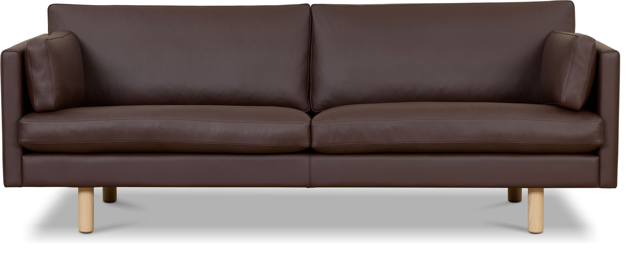 S�ren Lund SL 88 3 pers. Sofa - F�dselsdagspris, Elmo Nordic L&aelig;der - Brun 93009, Timm M&oslash;bler