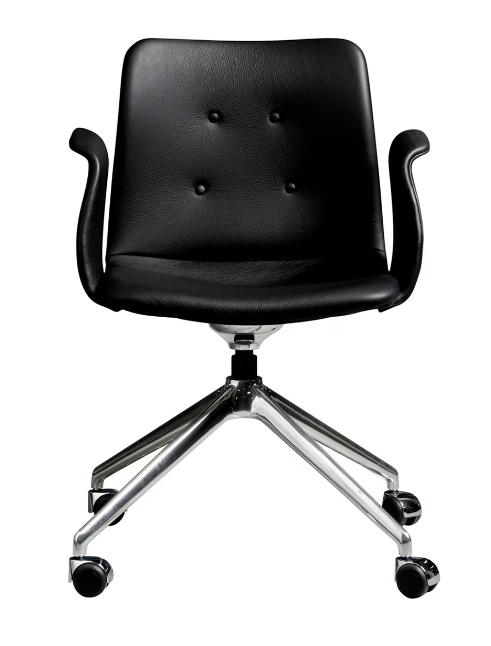 Bent Hansen Primum Chair Skrivebordsstol m. Arml�n, Zenso 2 l&aelig;der - 207 Sort, Timm M&oslash;bler