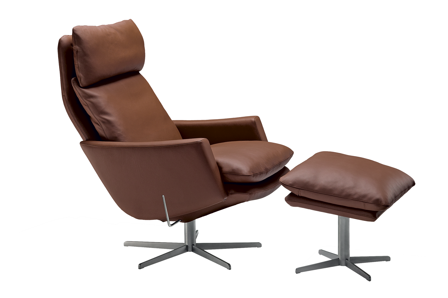 S�ren Lund SL 332 L�nestol, L&aelig;der Gr. 1, Timm M&oslash;bler