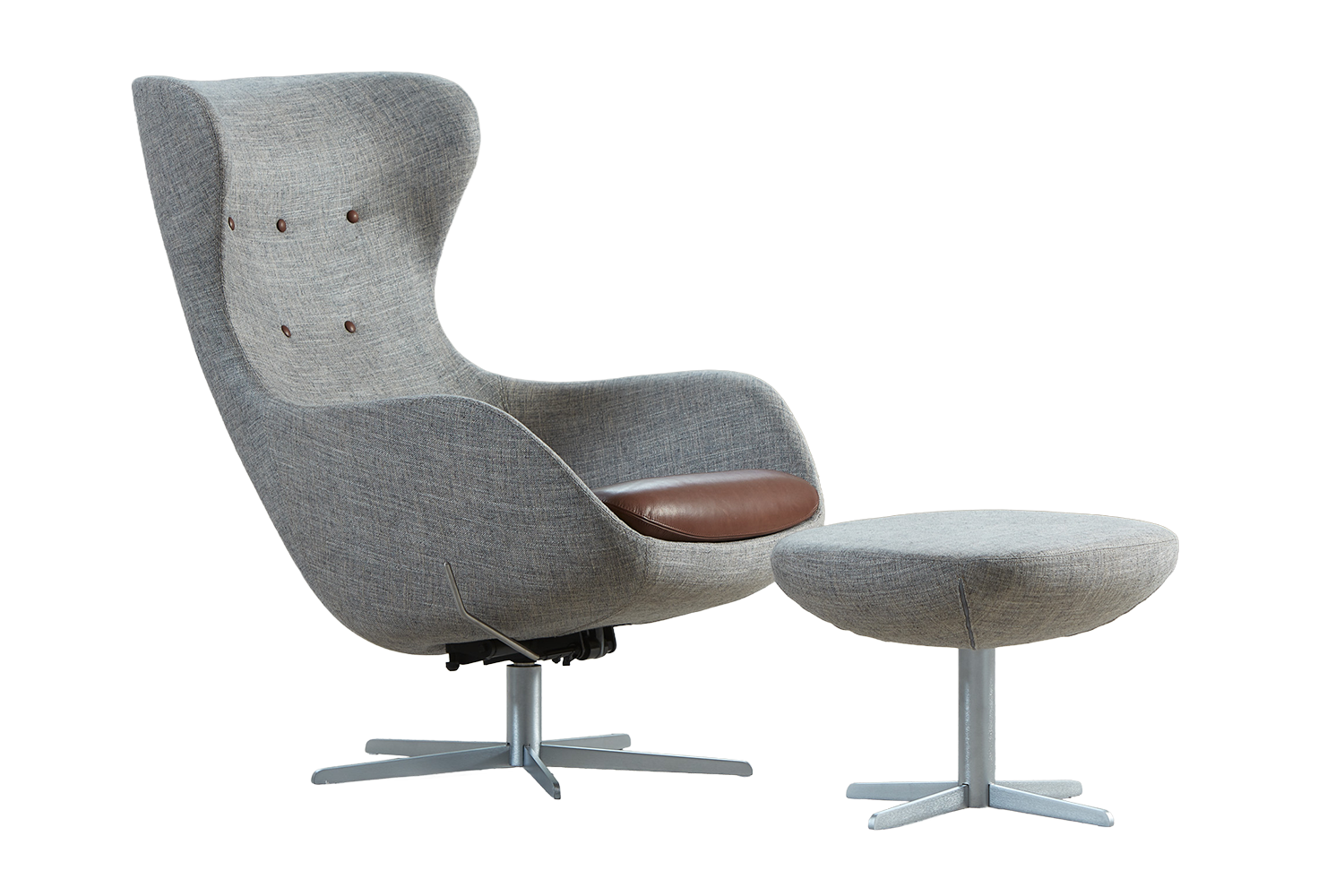 S�ren Lund SL 407 L�nestol, L&aelig;der Gr. 1, Timm M&oslash;bler