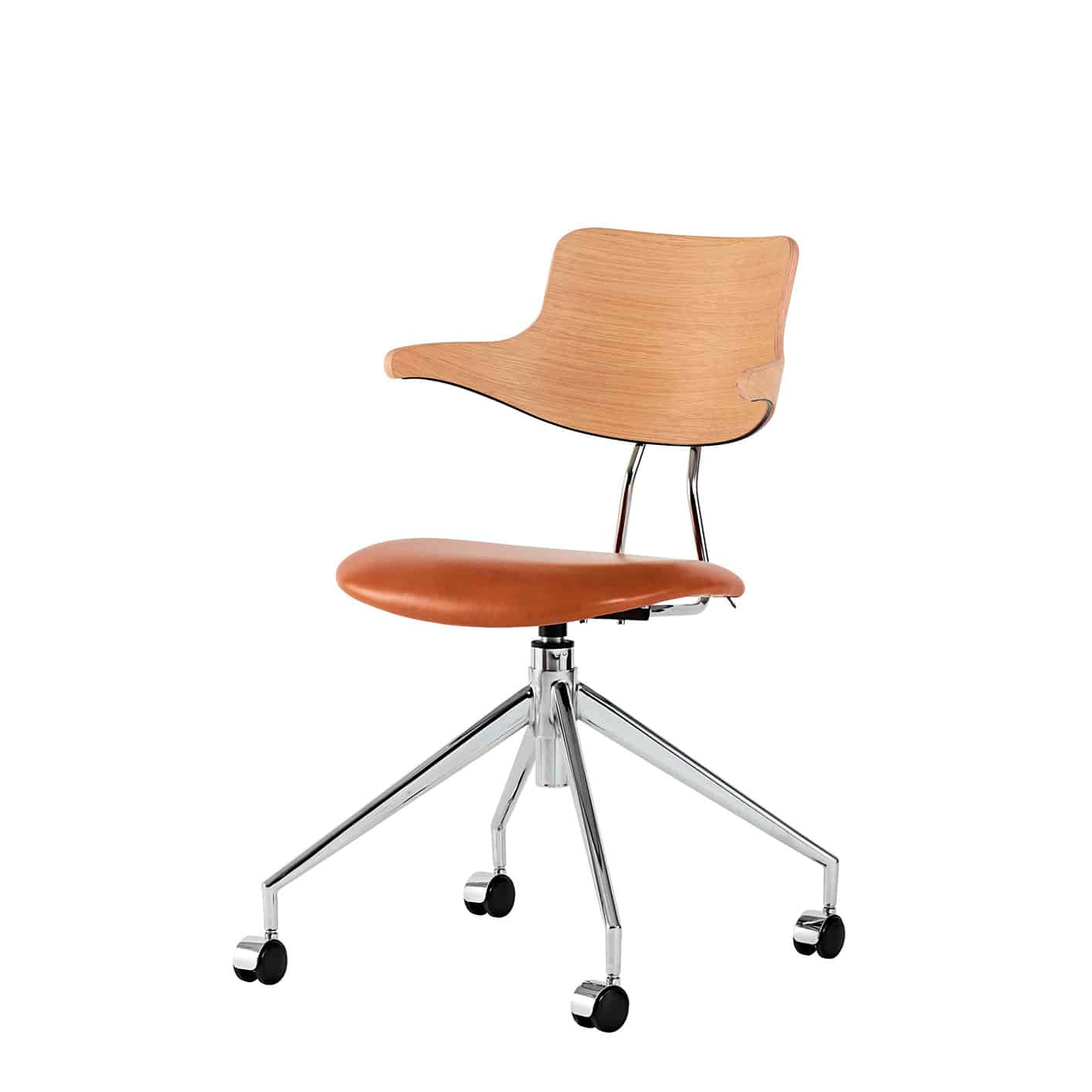 Vermund Larsen VL119 Kontorstol - Med Ryg i Tr�, Timm M&oslash;bler