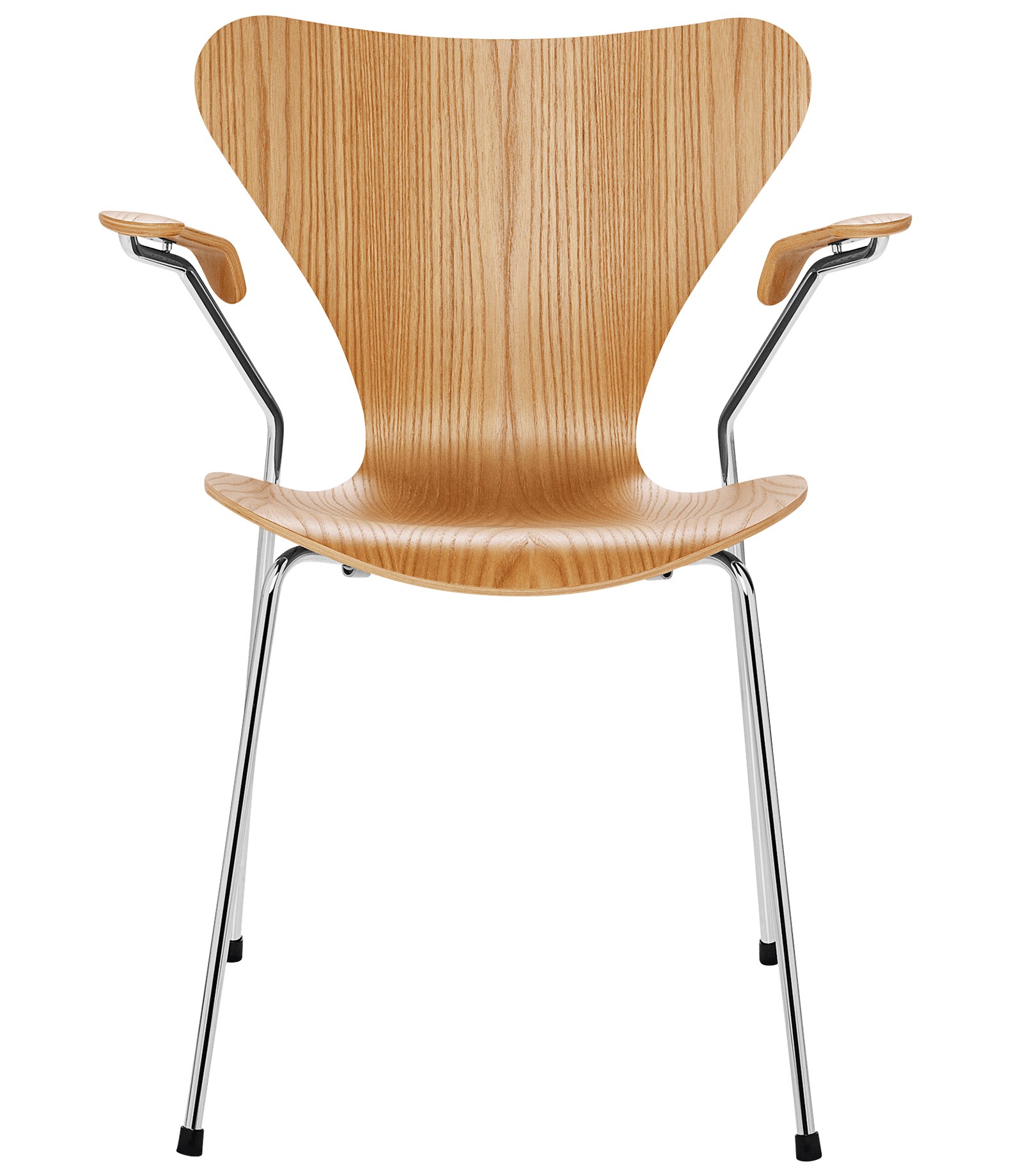 Fritz Hansen Syver stolen - Model 3207 - Armstol i elm, Timm M&oslash;bler