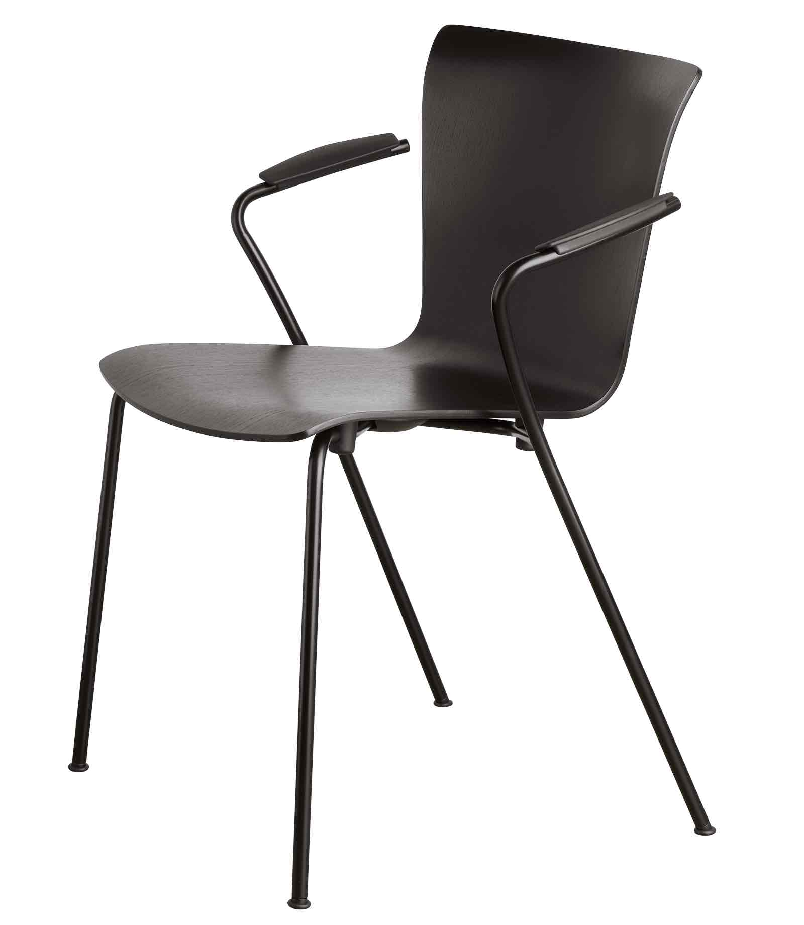 Fritz Hansen Vico Duo - Model VM111 Spisebordsstol, Sort, Timm M&oslash;bler